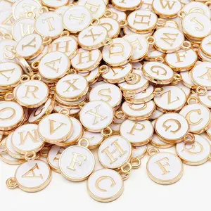 50-Piece Mixed Letter Pendant Set, A-Z Alphabet Keychains, Phone Chains, DIY Necklace, Bracelet, Earrings, Zinc Alloy Jewelry Making Tools