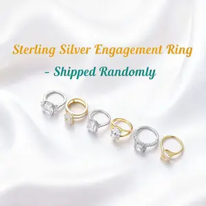 Maxine Jewelry S925 Sterling Silver Mystery Box with Random, Fashion Engagement Ring, Secret Jewelry, Gift for Parties Mother's Day