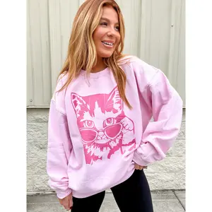 Sassy Cat Graphic Pullover C.O.C.