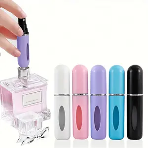 1pc 5ml Portable Travel Refillable Perfume Bottle, Plastic Mini Atomizer Sprayer, Pocket Perfume Dispenser Fill From Bottle Perfume Bottle