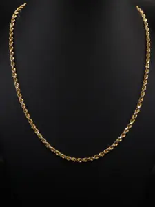 10k gold hollow rope chain 18in/3mm (7.25gr)