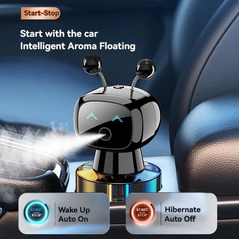 Intelligent Robot Aromatherapy Machine，car aromatherapy diffuser，car aromatherapy，adjustable  aroma diffuser，portable waterless diffuser