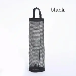 1Pack Plastic Bag Holder, Grocery Bag Holder for Plastic Bags Mesh Hanging Storage Dispenser Trash Bag Organizer Shopping Bag Holder for Plastic Bags