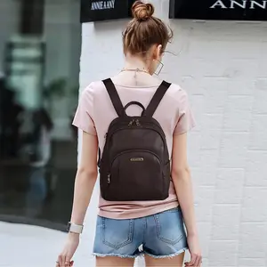 Genuine Leather Backpack for Women Professionals, Fits 12.9 Inch Laptop Anti-Theft Pocket Business Work Backpack, Multi-purpose Leather Travel Office Computer Bag