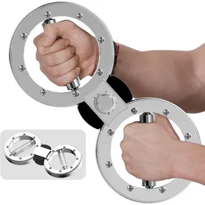 360-Degree Rotatable Shoulder and Back Exerciser, 12 Lbs Adjustable Resistance Stainless Steel Rotator with Rotatable Ring, Compact Arm Workout Machine, Forearm & Arm Rehabilitation Trainer, Home Workout Gear for Adults