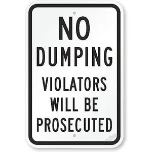 No Dumping Signs New Warning Plaque Wall Decor No Dumping Private Property Prevent Illegal Garbage Disposal On Land Yard Signs Courtyard Decoration Office Sign Outdoor & Indoor Safety Sign 8 X 12 Inch Color 16