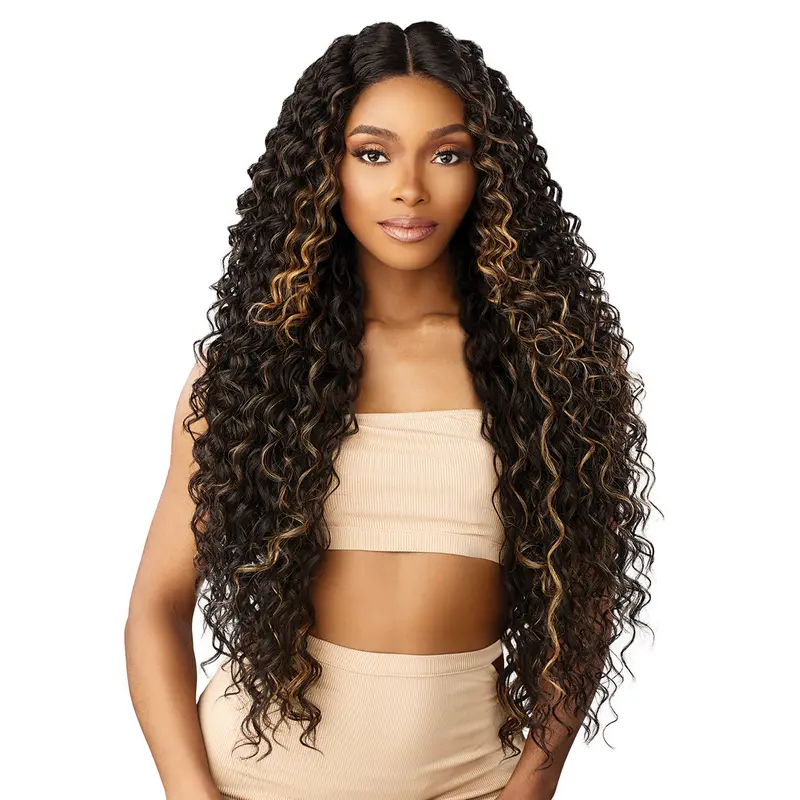 Sensationnel HD Lace Front Wig - Butta Lace Glueless Pre-Cut Unit 19, Pre-Tweezed Design Saves Styling Time, Secure Glueless Band Fit, Pre-Tweezed Lace Saves Styling Time