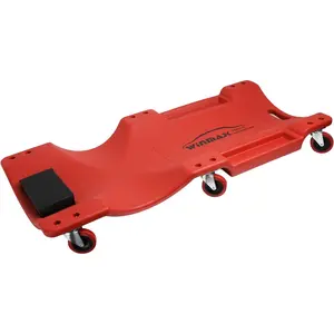 Low Profile Red 40 Inch Creeper Garage Plastic Rolling  Repair Mechanic Cart