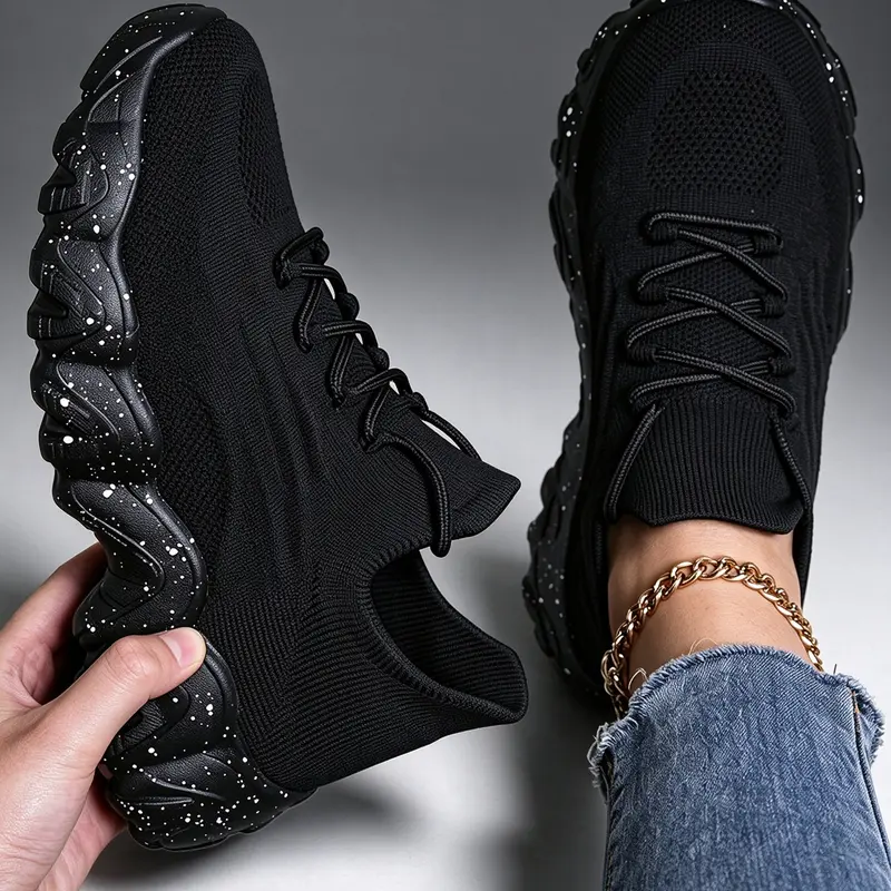 Women's Low Top Ankle Athletic Shoes - Breathable Knit Slip-On Casual Sports Shoes, Cushioned Non-Slip Sole, Lightweight Seamless Fit for Training, Workout Sneakers for Daily Wear