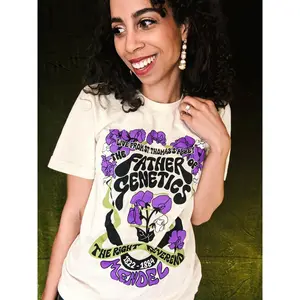 Gregor Mendel Concert T-shirt Biology Genetics Science Gift Statistics WGenetCouns