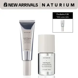Naturium Multi-Peptide Skincare Duo, Multi-Peptide Advanced Serum & Multi-Peptide Moisturizer