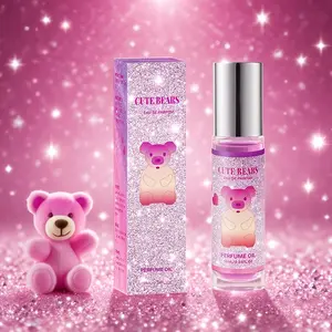Cute Bear Long-Lasting Perfume 10ML for Women, Alcohol-Free Citrus Floral Scent, Contains Flower Oil, Perfect Gift, Edp Sprays