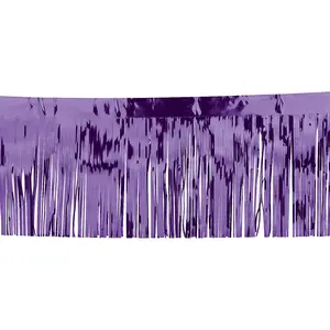 10 ft. x 15" Purple Metallic Float Fringe Decoration