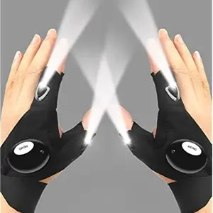 LED Flashlight Gloves – Hands-Free Light Gadget for Camping, Fishing & Repairs