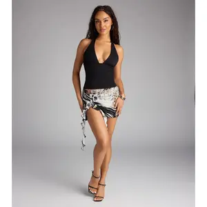 Wild Side Activated Animal Print Mini Skirt