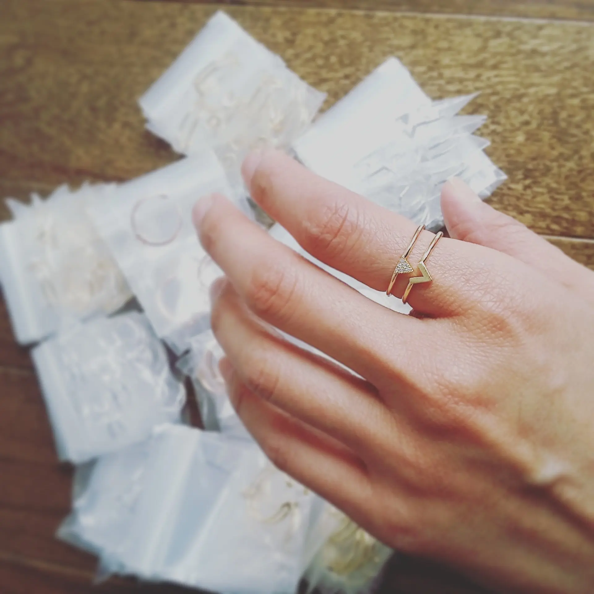 Bandeau Triangle Ring