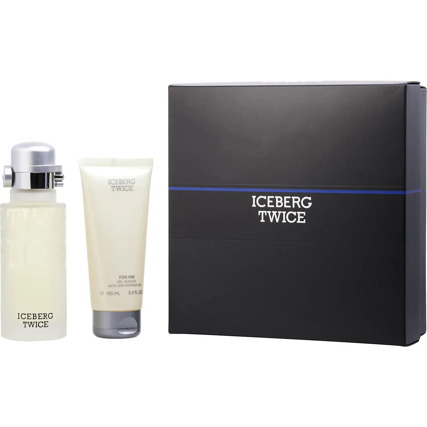 Iceberg Twice Set-Edt Spray 4.2 Oz & Shower Gel 3.4 Oz For Men