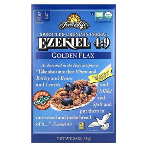 Food For Life Ezekiel 4:9® Sprouted Crunchy Cereal, Golden Flax, 16 oz (454 g)