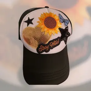 Trucker Hat Iron On Patches for Special Occasions and Sports - Various Shapes, Colors and Sayings