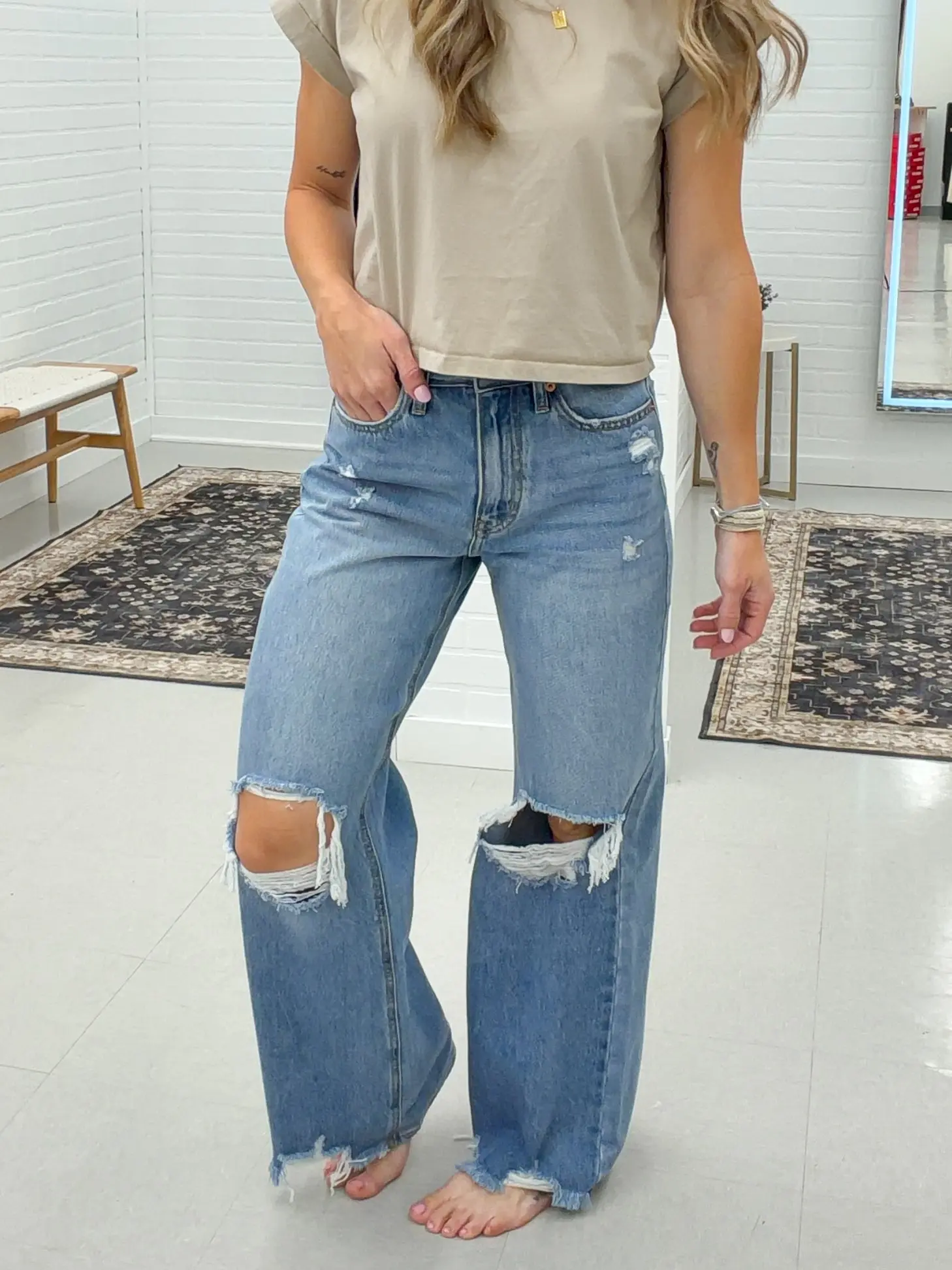 Hallie High Rise Relaxed Flare Jeans
