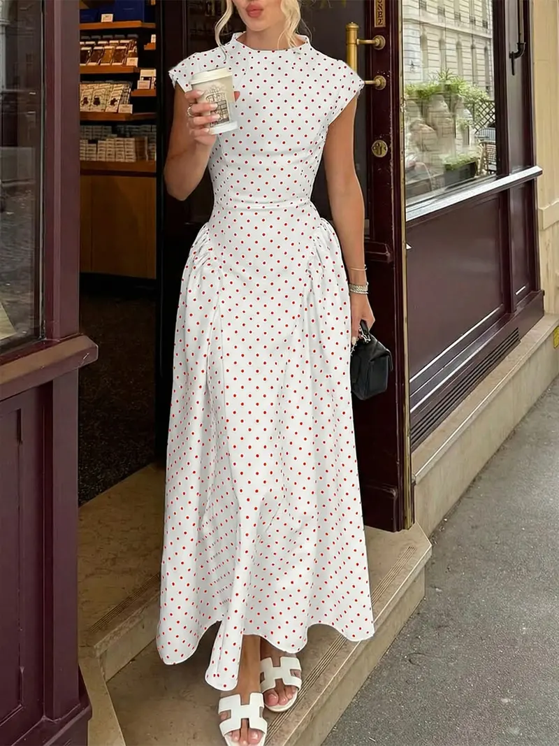 wedding guest dresses polka dot - TikTok Shop