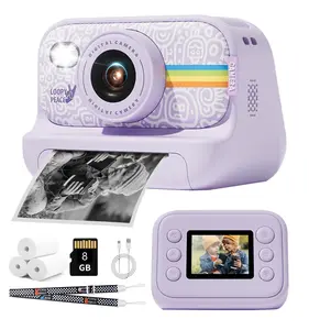 Instant Print Camera for Kids 1080P HD Video Camera with 2.0-inch IPS Screen for Girls Boys Age 3-12 Christmas Birthday Gifts for Kids
