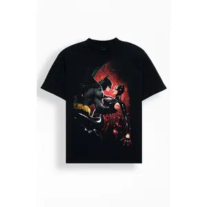PacSun Men's Batman & Catwoman T-Shirt - Multicolor