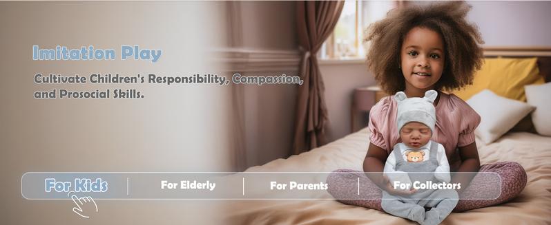 [WOOROY] Reborn Baby Doll New Released - 18 In Real Life Baby Doll African American Black & Brown Skin Boy, Lifelike Realistic Newborn Baby Doll with Soft Cloth Body, Birthday & Christmas Gift Set with Accessories for Kids Aged 3+ girl toy