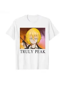 Limbus Company MemeT T-shirt with Round Neck Print for Spring and Summer, Loose Fit, Plus Size, Fashionable, Trendy, Casual, Sports, Men's and Women's Styles, Y2K