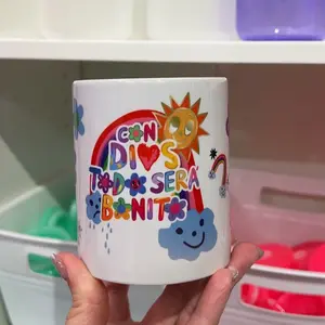 12oz mug con Dios