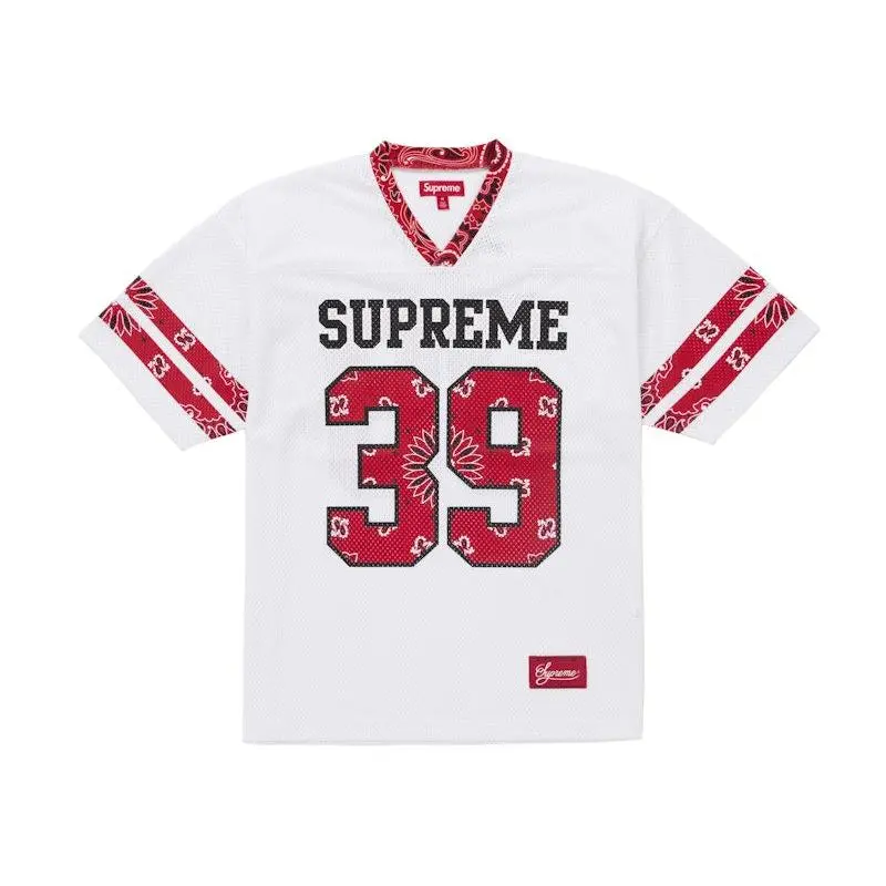 Supreme Men's Bandana Football Jersey White, from StockX