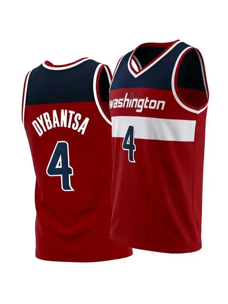 Vintage Washington Dybantsa 4 Basketball Jersey for Men Women, Breathable Mesh Sleeveless Athletic Top, Casual Streetwear Sports Fan Gift Retro Fashion Jersey