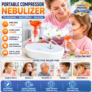 Portable Nebulizer Device, DC Motor Atomizer with Dual Speed Control, Fine Mist Output ≥0.2ml/min, Compact & Lightweight Design, Low Noise Operation, Rechargeable Handheld Personal Care Device for Home & Travel,summerwins