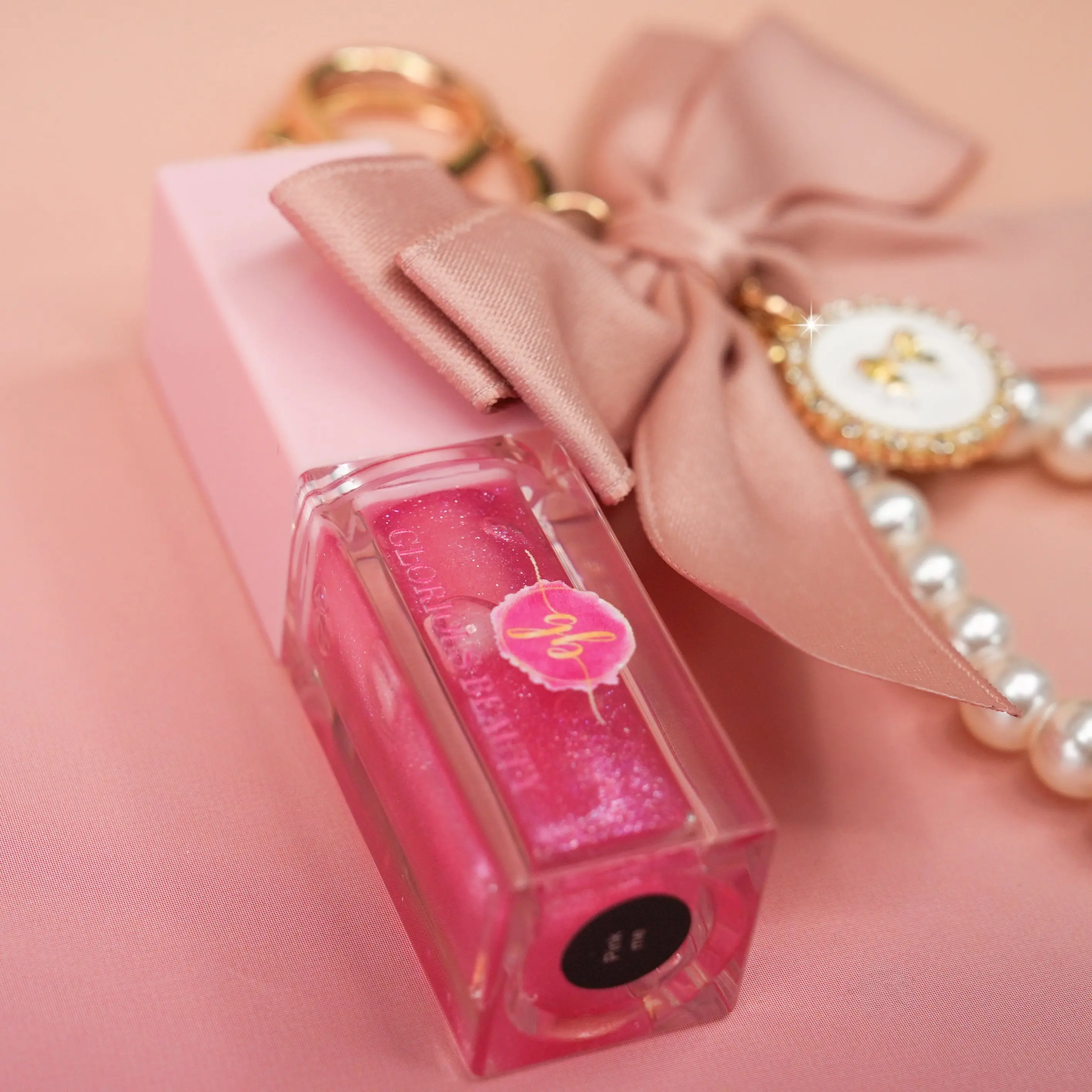 Glorious Keychain Lip Gloss - Pink Me