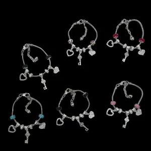 San Benito Key silver bracelet you can add charms