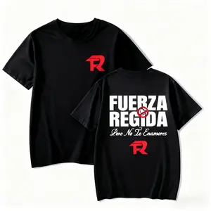 Fuerza Regida Pero No Te Enamores Stylish T-Shirt - Bold 2 Sides Graphic Design for Music Fans and Trendsetters Pepper Comfort Colors