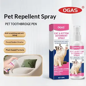 Cat & Dog Training Spray, Gentle Anti-Scratch & Anti-Urine Behavior Corrector, Non-Irritating Plant-Based Aid for Furniture Protection