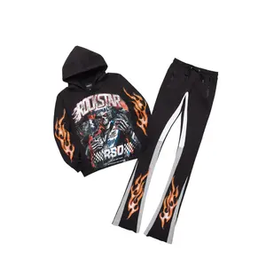 Blaek Black/Multi Hoodie/Super Stacked Track Set