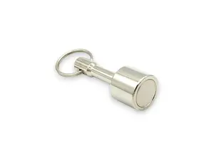 Large 21mm N52 Keychain Magnet Tester for Gold, Silver, Jewelry, & Scrap Metal