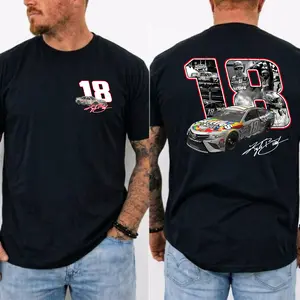 Kyle Busch 18 Tribute Shirt, NASCAR Legend Memorial white Tee, RIP Rowdy 1985-2026 Shirt, Vintage NASCAR Tribute Top cotton