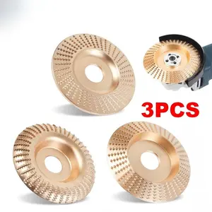 3PCS Grinding Wheel 4" Angle Grinder, Wood Carving Disc Tool for Sanding Polishing