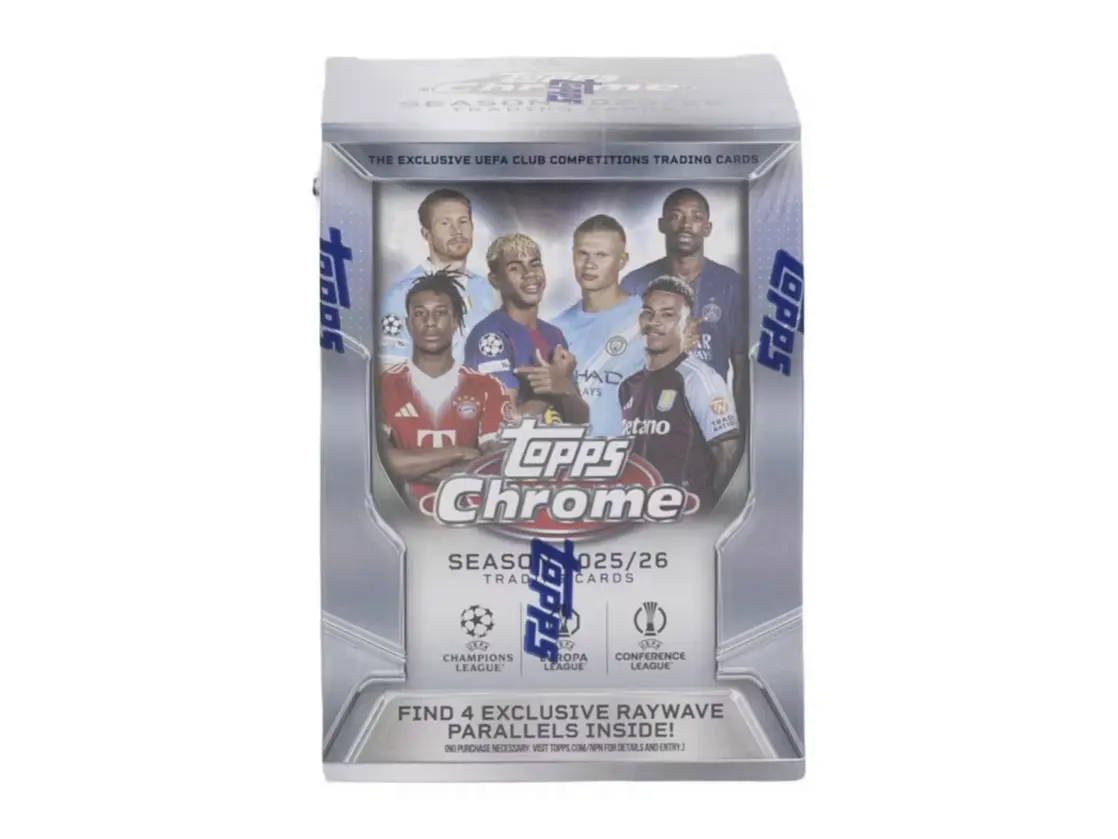2025/26 Topps Chrome UEFA Club Competitions Soccer Blaster Box
