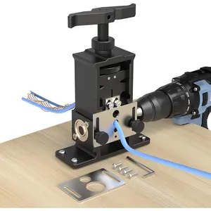 Adjustable Wire Stripper Machine Upgraded Drill- Stripper Automatically Strips #18 AWG to 250  Cables. Features Tool-free Adjustment for Easy, Efficient Operation