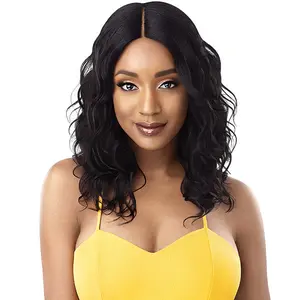 Outre 100% Unprocessed Human Hair Lace Part Daily Wig - CURLY 16-20"