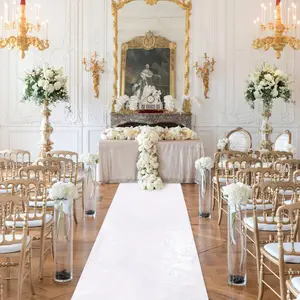 White Aisle Runner Wedding 2x15ft Shimmer Carpet Runner for Sequin Aisle Runner Rug Outdoor Runner