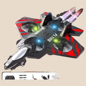 Sky Commander Battle RC Fighter Jet with Foam Glider Design & HD Camera| Missile Launcher & Stunt Drone| Outdoor Adventure Toy for