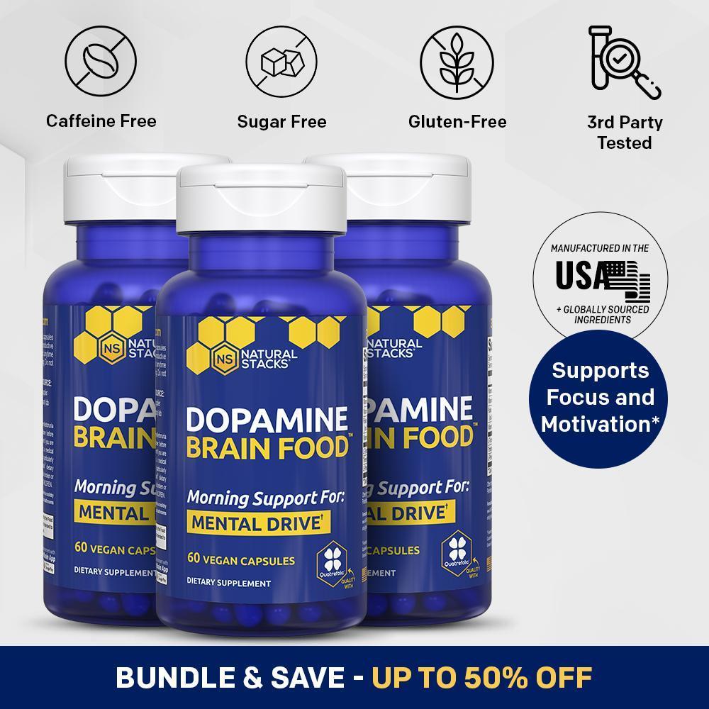 Dopamine Brain Food™ - 3 Pack Dietary Supplement