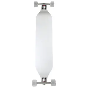 Moose Drop Down Longboard Complete (White) with Paris Trucks, Bigfoot Wheels