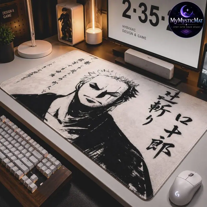 Zoro Desk Mat, One Piece Mouse Pad, Roronoa Zoro Anime Desk Mat, Manga Gaming Mouse Pad, Anime Keyboard Mat, One Piece Desk Setup Decor