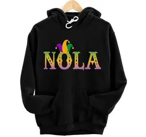 NOLA Mardi Gras 504 T Shirt Nola New Orleans Louisiana LA Pullover Hoodie